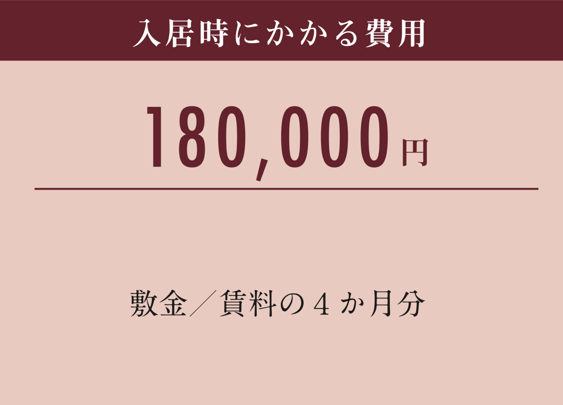 入居時にかかる費用